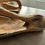 Huge Heavy 50–60cm Teak Wood Trug Bowl 5kg Fruit And Flower Holder, thumbnail 11 of 12