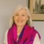 100% Mulberry Silk Scarf, Fuchsia Purple And Blue, thumbnail 3 of 7