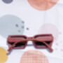 Red Front Lens Rectangle Y2k Style Sunglasses, thumbnail 3 of 7