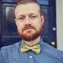 Mens Lime Yellow Floral Ready Tied Adjustable Bow Tie, thumbnail 1 of 6