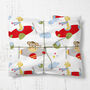 Animal Paper Planes Wrapping Paper Roll Or Folded, thumbnail 1 of 3