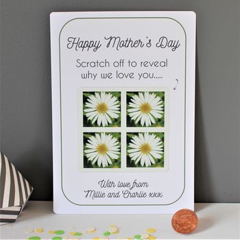 Mother's Day Reasons We Love You Scratchcard, 4 of 4