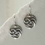 Sterling Silver Twisted Snake Dangly Earrings, thumbnail 3 of 6