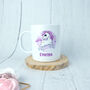 Personalised Unbreakable Girls Unicorn Children's Mug, thumbnail 4 of 4