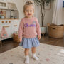 Personalised Kids Name Rainbow Knit Jumper Hand Felted, thumbnail 1 of 11