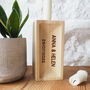 Personalised Wooden Brick Candle Holder, thumbnail 4 of 4