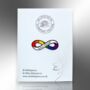 Define Normal, Autism, Adhd, Neurodivergent, Rainbow Infinity Lemniscate Enamel Lapel Pin Badge, thumbnail 4 of 8