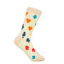 Leaf Pink And Royal Flush Beige Women's Socks Bundle, thumbnail 3 of 5