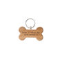 'Home Is Where My Jack Russell Is' Oak Dog Bone Keyring | Keys | Key Accessory, thumbnail 2 of 3