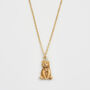 Party Bear Gold Chain Necklace, thumbnail 1 of 8