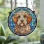 Cavapoo Stained Glass Effect Suncatcher, thumbnail 5 of 6