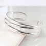 Sterling Silver Wrap Cuff Bangle, thumbnail 1 of 7