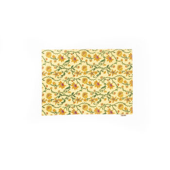 Bahar Floral Yellow Placemats Set Of Two, 2 of 2