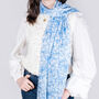 Bunny Blues Lightweight Scarf, thumbnail 1 of 7