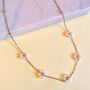 Delicate Beaded Daisy Chain Necklace, thumbnail 1 of 4