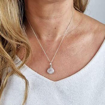 Moonstone June Birthstone 925 Sterling Silver Necklace, 6 of 7