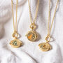 Zodiac And Star Sign Spinner Necklace In Gold, thumbnail 8 of 12