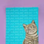 Tabby Cat Tea Towel, thumbnail 4 of 5