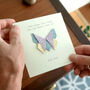 Bereavement Butterfly Origami Card, thumbnail 3 of 4
