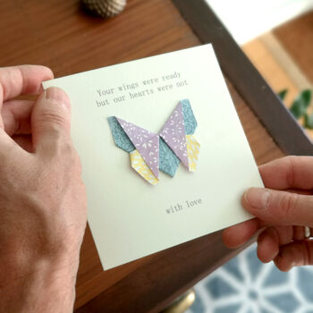 Bereavement Butterfly Origami Card, 3 of 4