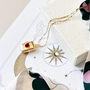 Retro Heart Starburst Keepsake Locket Necklace In A Box, thumbnail 5 of 12