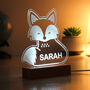 Personalised Fox LED Night Light, thumbnail 10 of 12
