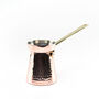 Hammered Solid Copper Turkish Coffee Pot – 250ml, thumbnail 2 of 6