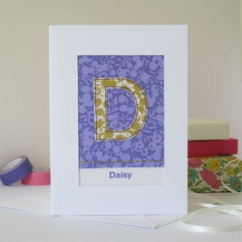 Gold Initial Card, 5 of 7