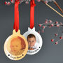 Personalised Silver Metal Photo Christmas Bauble Set, thumbnail 3 of 4
