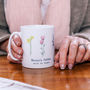 Personalised Watercolour Flower Mug, thumbnail 1 of 3