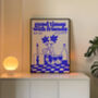Music Print | Good Times With Friends | Wall Art | Wine And Vinyl Poster, thumbnail 6 of 8