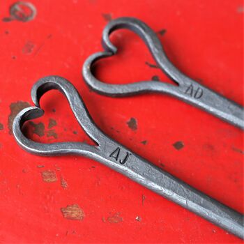 Hand Forged Heart Toasting Fork, 5 of 7