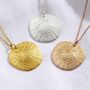 Large Sand Dollar Necklace, thumbnail 7 of 9
