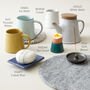 Fair Trade Minimalist Stoneware Conical Eggcup Saki Cup, thumbnail 7 of 7