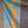 Combed Stripe Tea Towel Orange / Purple, thumbnail 3 of 4