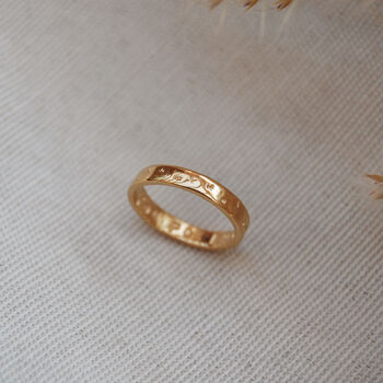 Gold Personalised Constellation Eternity Engraved Ring, 3 of 7