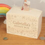 Personalised Ballet Dancer Engraved Wooden Money Box, thumbnail 1 of 3