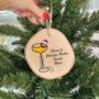 Personalised Pornstar Martini Christmas Decoration, thumbnail 1 of 2