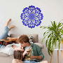 Round Wooden Mandala Modern Floral Wall Art Elegance, thumbnail 4 of 12