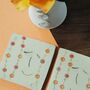 Smiley Face Ceramic Coasters Dots And Lines, thumbnail 5 of 8
