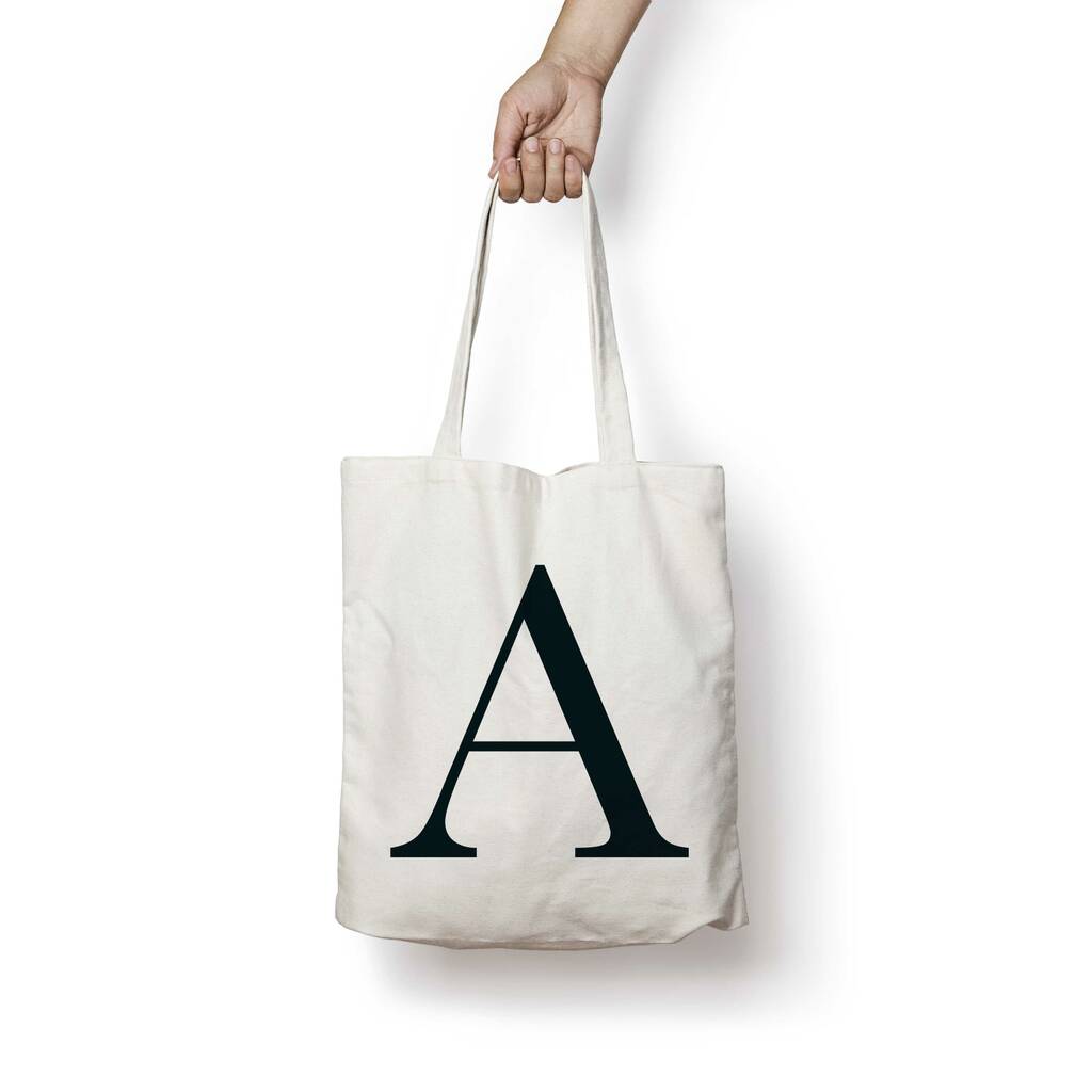 Personalised Initial Tote Bag By Russet And Gray | notonthehighstreet.com