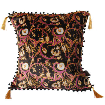 The Gold Decorative Thistle Eco Friendly Square Cushion, 4 of 5