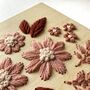 Floral Blossom Embroidery Kit On Wood, thumbnail 3 of 6