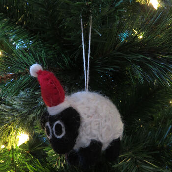 Handmade Christmas Black Sheep Fair Trade, 3 of 7