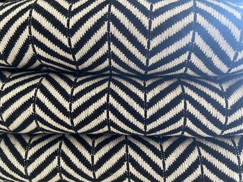 Zigzag Design Black Soft Sofa Throw, 2 of 9