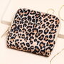 Leopard Print Square Velvet Pouch Jewellery Case, thumbnail 4 of 7