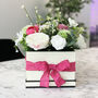 Personalised Flower Hat Box Pink And White, thumbnail 2 of 7
