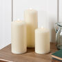 Trio Of Realistic Flame Chapel Candles, thumbnail 1 of 3