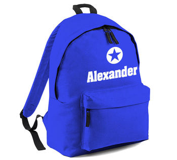 Personalised Name Rucksack All Colours, 4 of 12