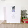 Babys First Christmas Or Pick Your Message Koala Card, thumbnail 3 of 11